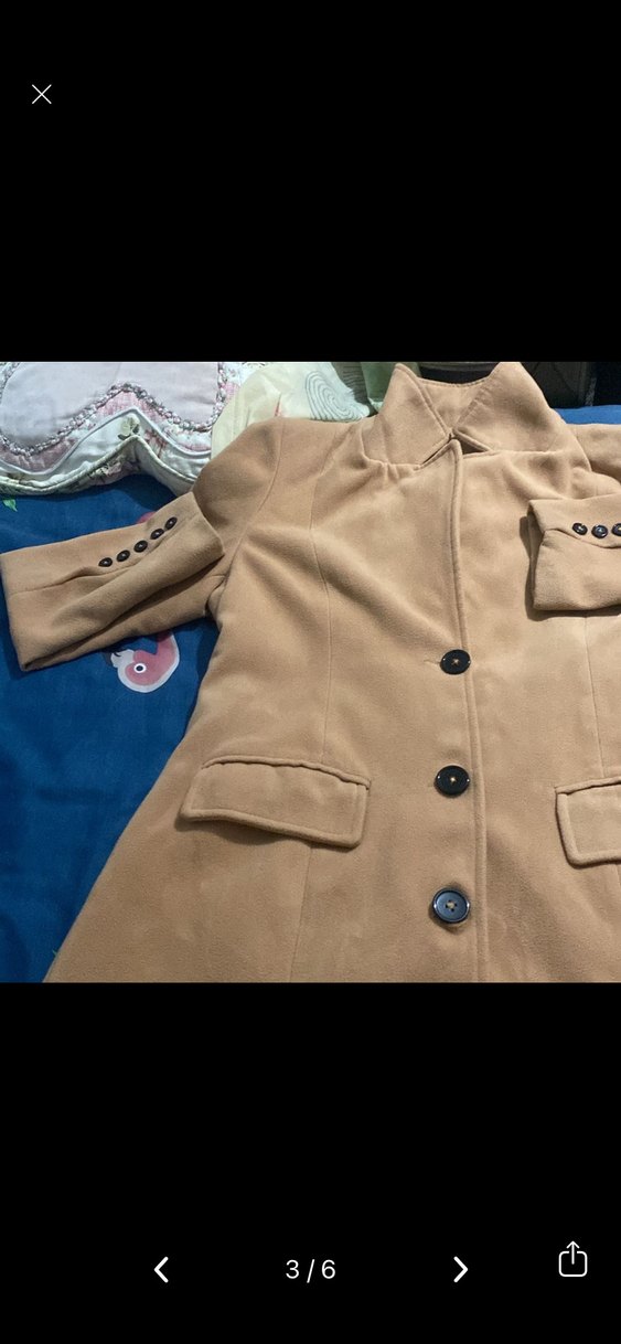 Düğmeli Kahverengi Süet Kadın Uzun Kaban - Görsel 3