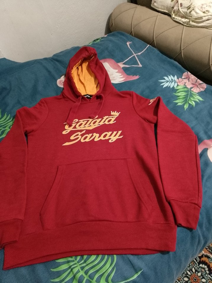 Renkli Kapüşonlu Kadın Sweatshirt - Görsel 4