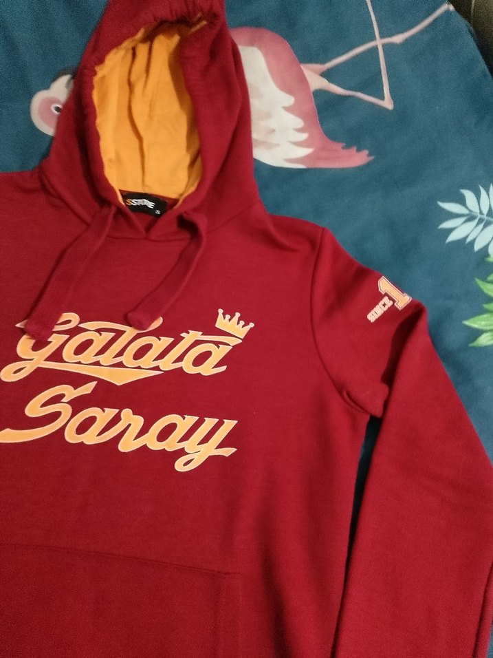 Renkli Kapüşonlu Kadın Sweatshirt - Görsel 2