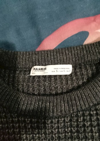 Gri Kadın Triko Bisiklet Yaka Kazak - Görsel 2