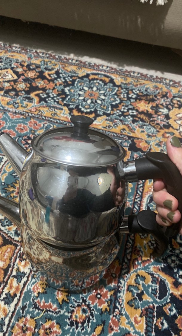 Gri Çelik İkili Çaydanlık - Görsel 2