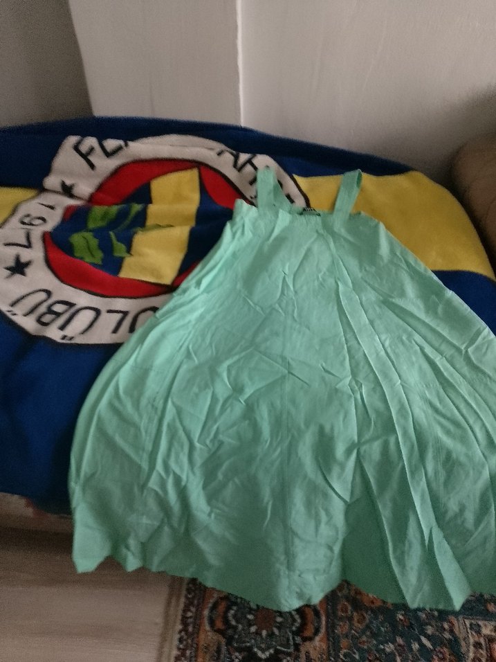 Salaş Kesim Uzun Pastel Elbise - Görsel 2