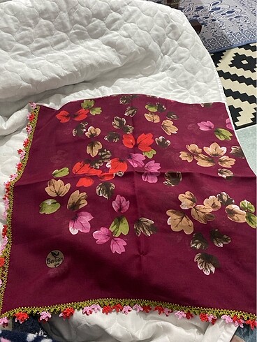 Beden Oyalı yazma/ başörtü