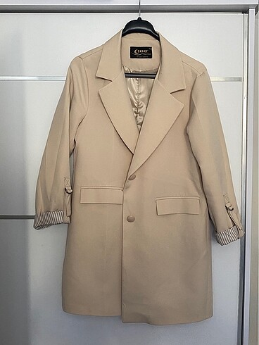 Krem rengi blazer ceket