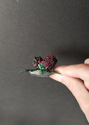 Boncuk İşlemeli Böğürtlen Magnet #takip #beğeni - Görsel 6