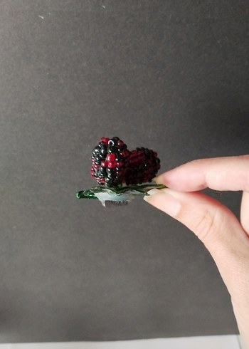 Boncuk İşlemeli Böğürtlen Magnet #takip #beğeni - Görsel 4