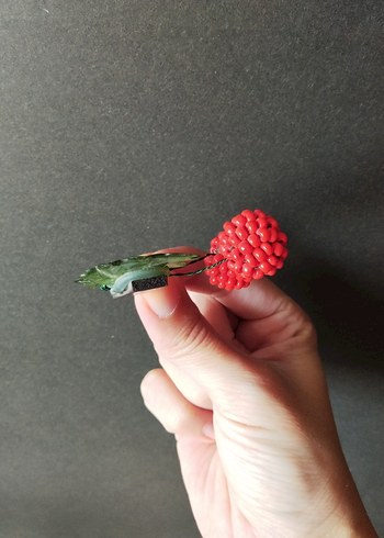 Boncuk İşlemeli Kiraz Magnet #takip #beğeni - Görsel 6