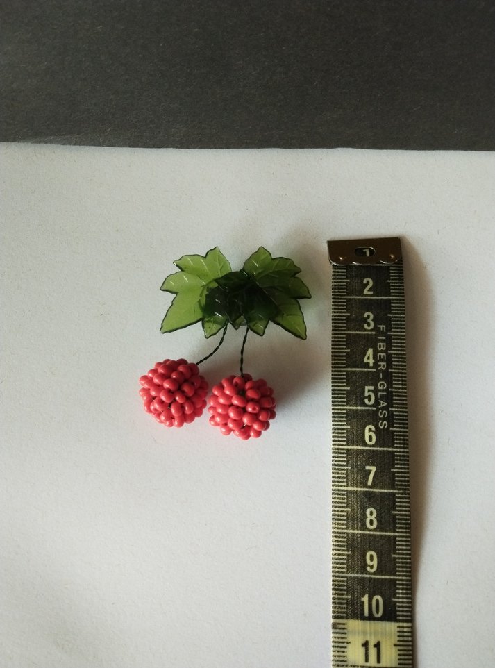 Boncuk İşlemeli Kiraz Magnet #takip #beğeni - Görsel 3