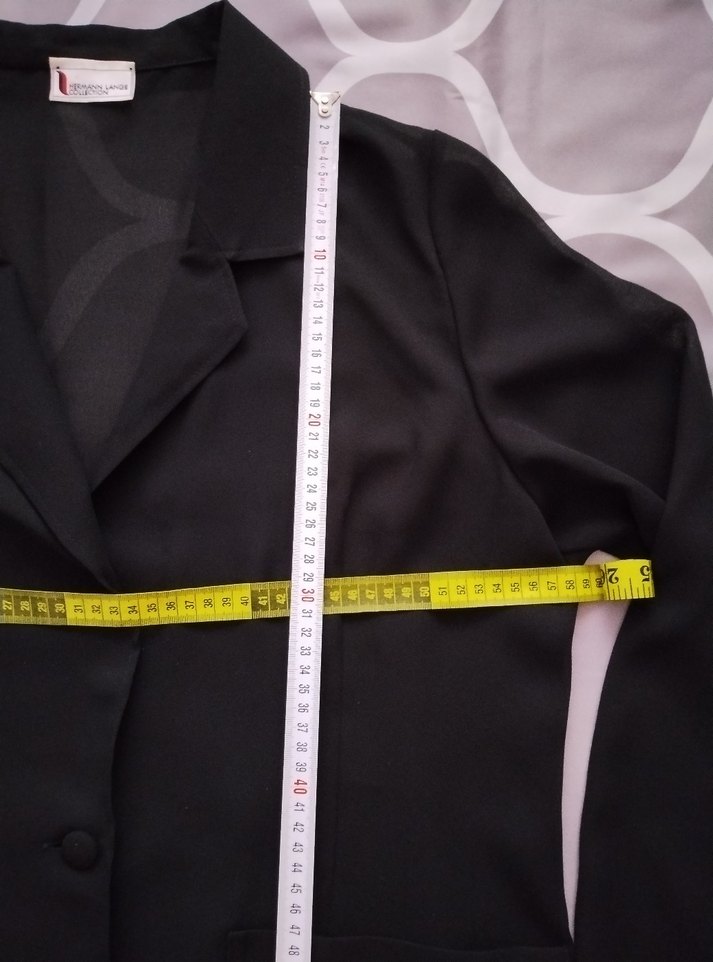 80's Vintage Hermann Lange Collection Tül Ceket - Görsel 5