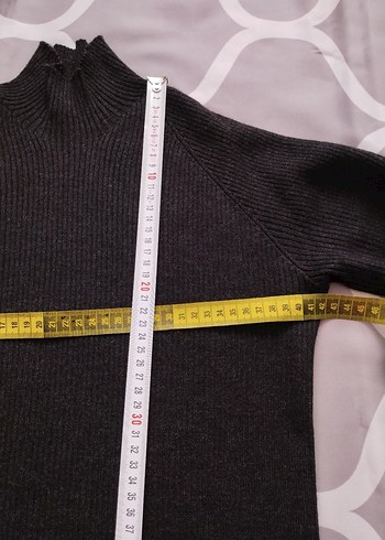 BİSSE Koyu Gri Boğazlı Triko Kazak #takip #beğeni - Görsel 4
