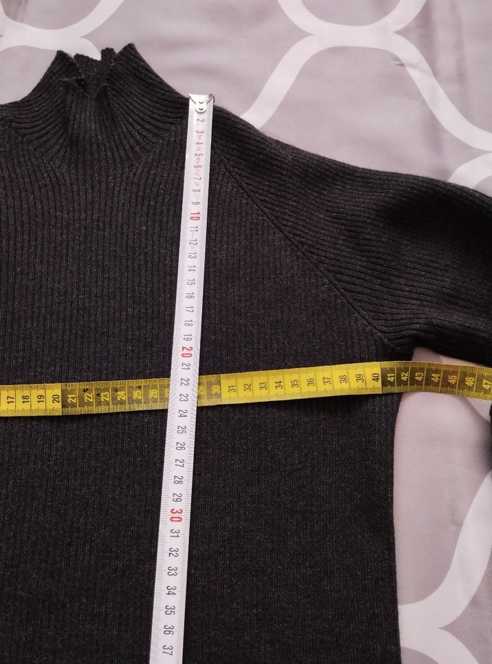 BİSSE Koyu Gri Boğazlı Triko Kazak #takip #beğeni - Görsel 4