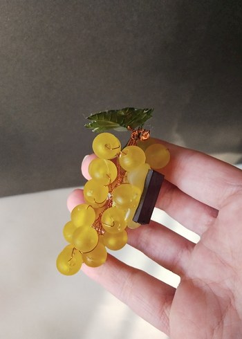 Boncuk İşlemeli Üzüm Salkımı Görünümlü Magnet #takip #beğeni - Görsel 6