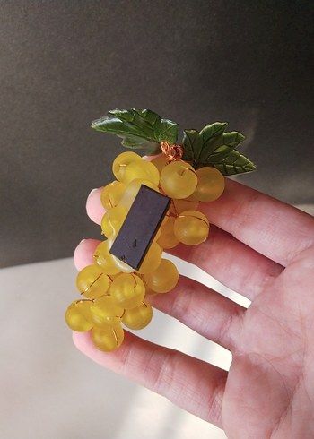 Boncuk İşlemeli Üzüm Salkımı Görünümlü Magnet #takip #beğeni - Görsel 4