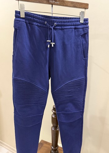 Kemerli Lacivert Erkek Eşofman Altı - Görsel 3