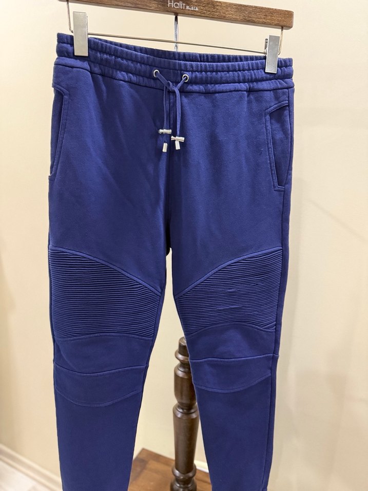 Kemerli Lacivert Erkek Eşofman Altı - Görsel 3