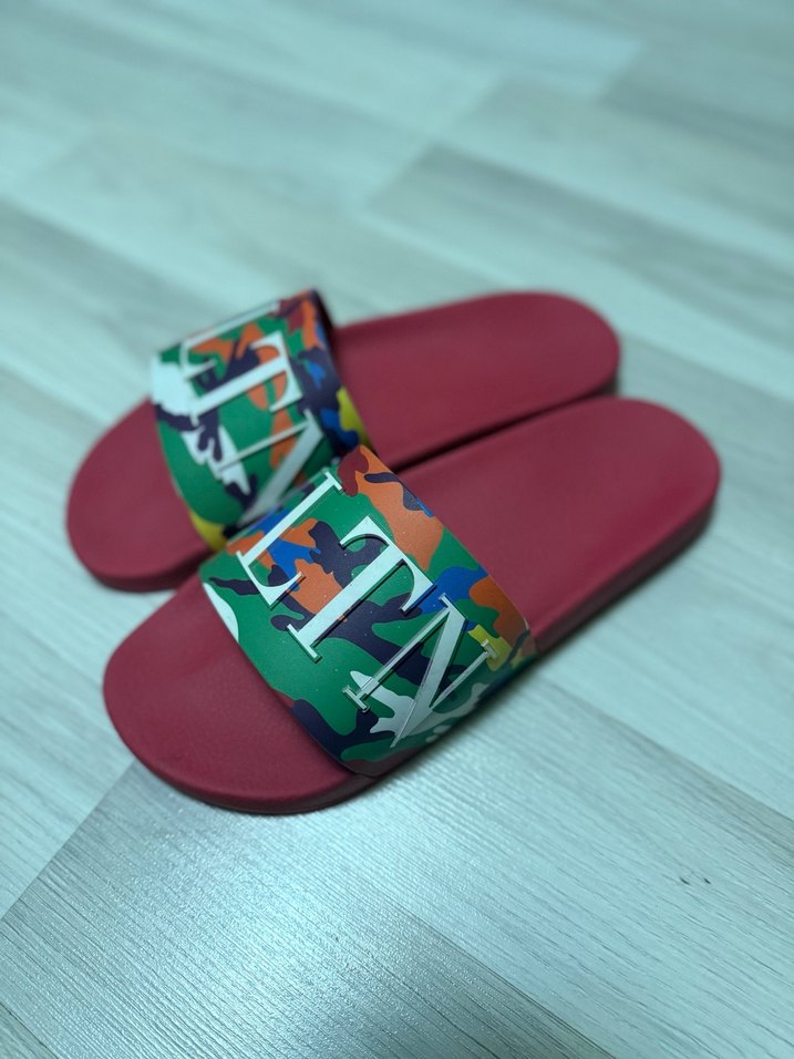 Renkli Bağlamalı Erkek Terlik - Görsel 3