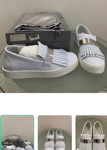 Giuseppe Zanotti Siklik Ve Rahatlik Beyaz Puskullu Slip On Sneaker