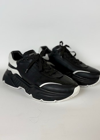 Dolce & Gabbana Siyah Beyaz Kalin Tabanli Sneaker