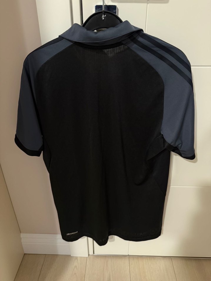 Erkek Siyah Kısa Kollu Polo Spor Tişört - Görsel 2