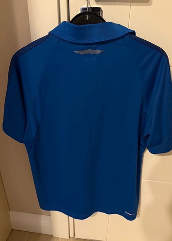 Erkek Mavi Kısa Kollu Polo Spor Tişört Adidas Running - Görsel 2