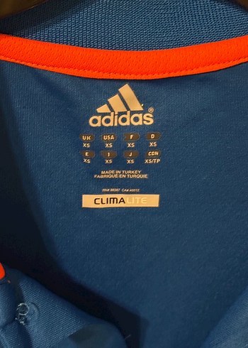 Erkek Mavi Kısa Kollu Polo Spor Tişört Adidas Running - Görsel 3