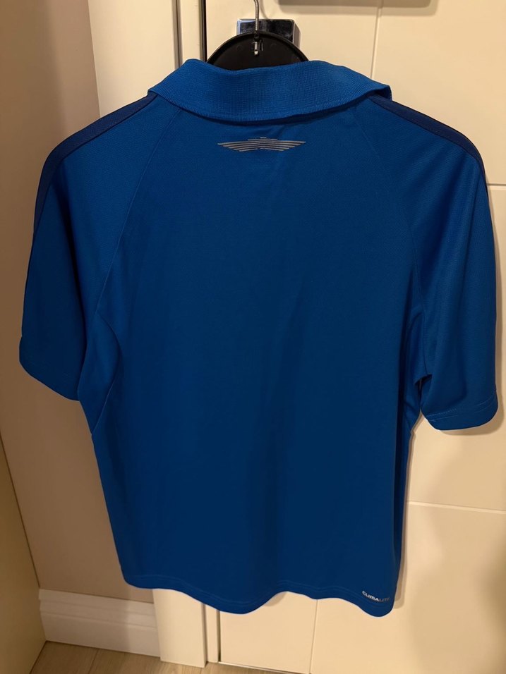 Erkek Mavi Kısa Kollu Polo Spor Tişört Adidas Running - Görsel 2