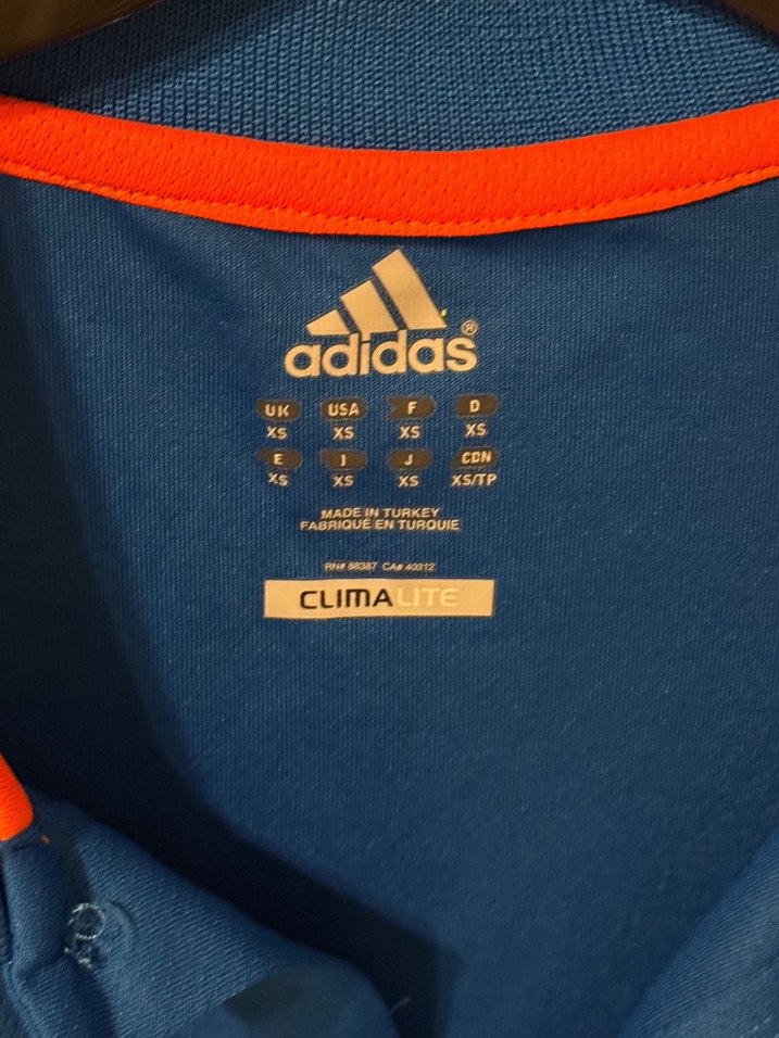 Erkek Mavi Kısa Kollu Polo Spor Tişört Adidas Running - Görsel 3