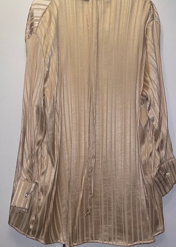 Kadın Bej Pilili Uzun Kollu Gömlek - Görsel 2