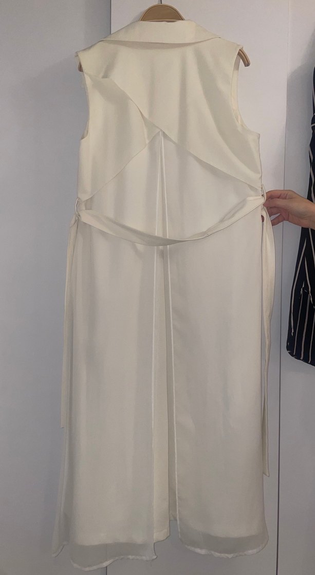 Bej Uzun Kadın Yelek - Görsel 2