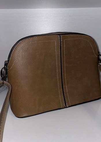 Kahverengi Deri Kadın Çanta - Görsel 2