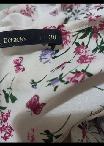 38 Beden çeşitli Renk Çiçek Desenli Bohem Kadın elbise 38 beden defacto