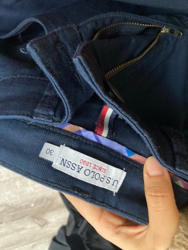 U.S. Polo Assn. Erkek Lacivert kumaş Pantolon - Görsel 5