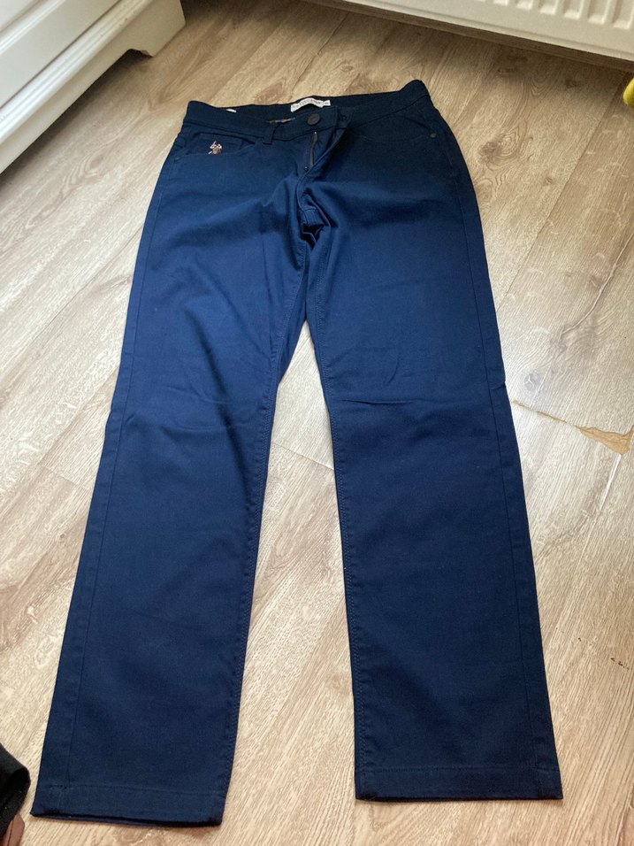 U.S. Polo Assn. Erkek Lacivert kumaş Pantolon - Görsel 3