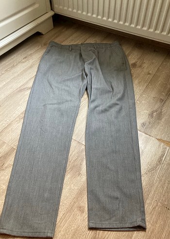 Gri Kumaş Düğmeli Erkek Pantolon - Görsel 2