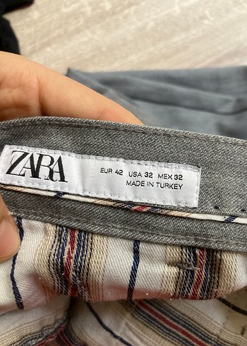 Gri Kumaş Düğmeli Erkek Pantolon - Görsel 4