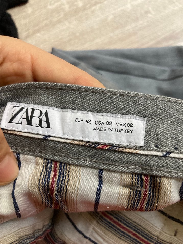 Gri Kumaş Düğmeli Erkek Pantolon - Görsel 4