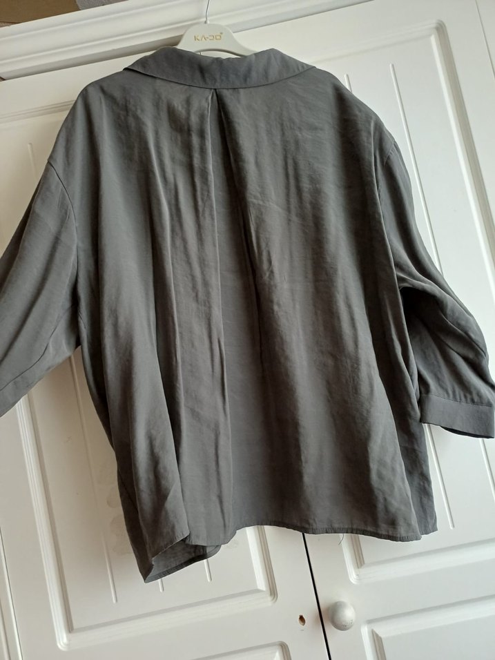 Gri Düğmeli gömlek - Görsel 4