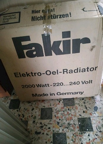 Fakir 2000W Elektrikli Yağlı Radyatör