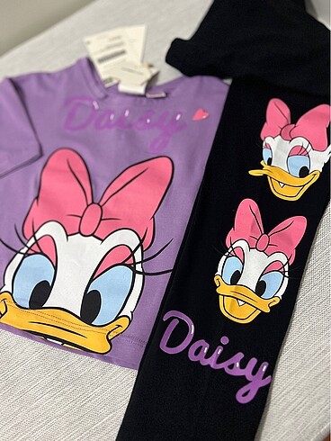 4 Yaş Beden mor Renk Daisy Taytlı Takım
