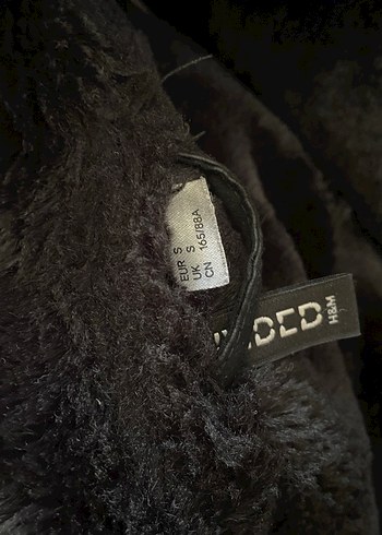 H&M H&M Siyah Süet Kürklü Kadın Ceket