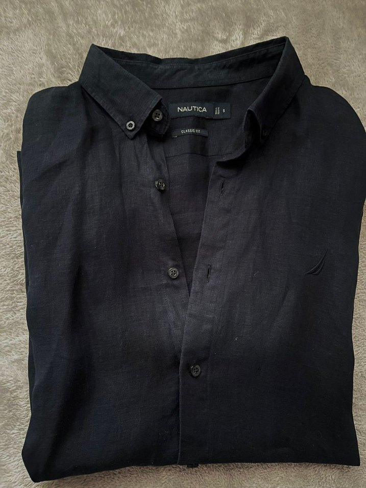 Nautica keten gömlek pantolon takım faturalı - Görsel 3