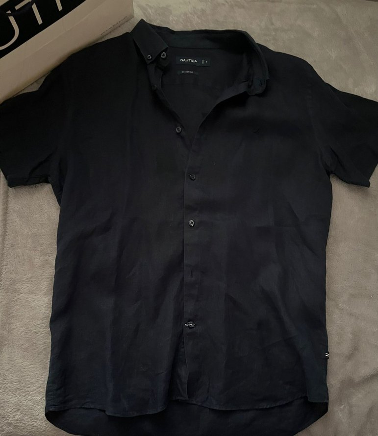 Nautica keten gömlek pantolon takım faturalı - Görsel 5