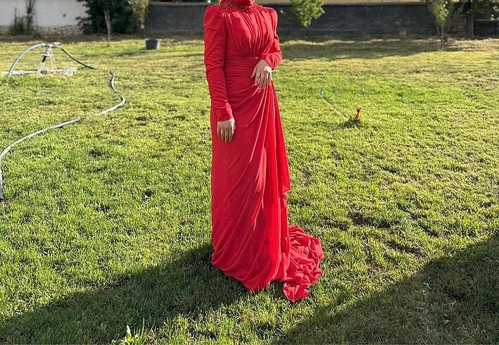 Abiye Turuncu abiye(mercan rengi)