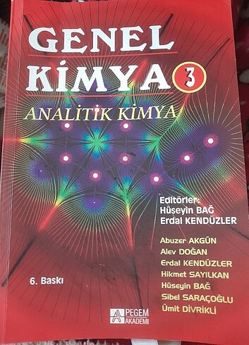Genel Kimya 3 Analitik Kimya