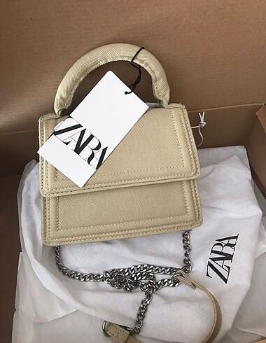 Zara kumaş mini city çanta
