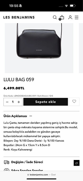Les Benjamin çanta