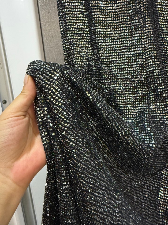 Yılan Desenli Uzun V Yaka Kadın Elbise - Görsel 5