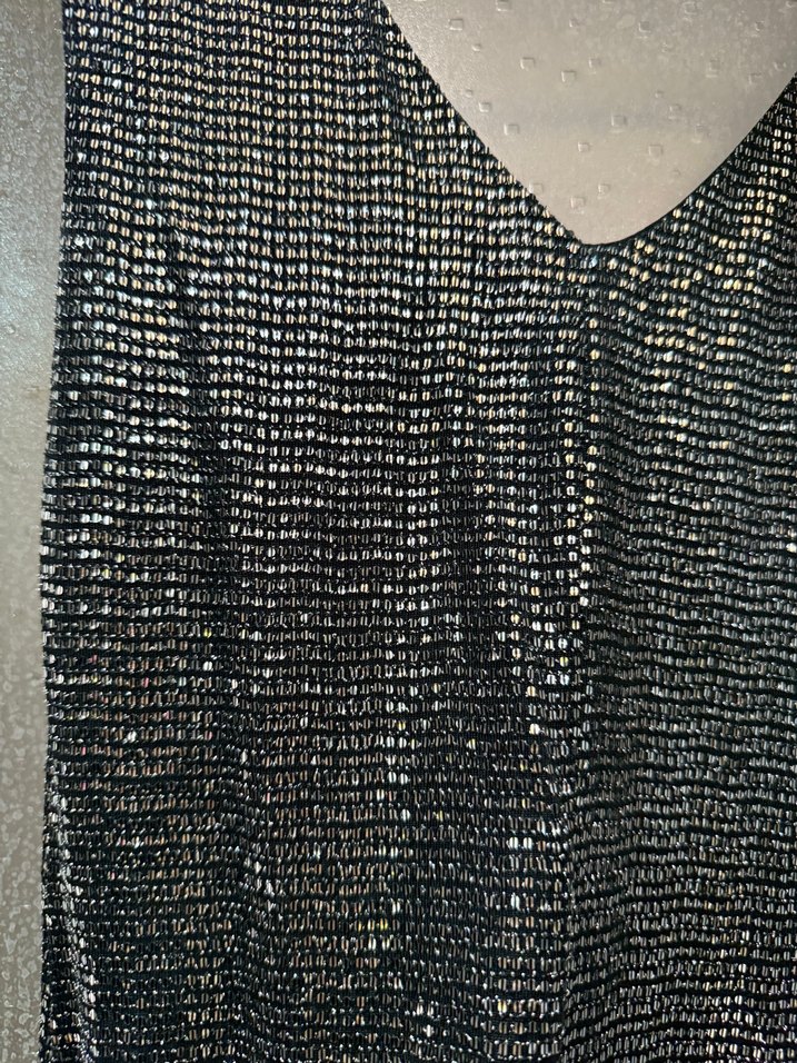 Yılan Desenli Uzun V Yaka Kadın Elbise - Görsel 4