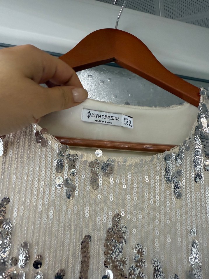 İnci İşlemeli Uzun Abiye Elbise - Görsel 2