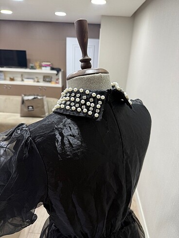 Tüllü astarlı elbise - Görsel 6